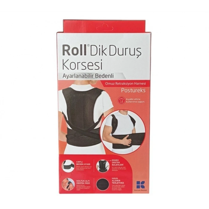 Roll Dik Duruş Korsesi Ayarlanabilir Bedenli