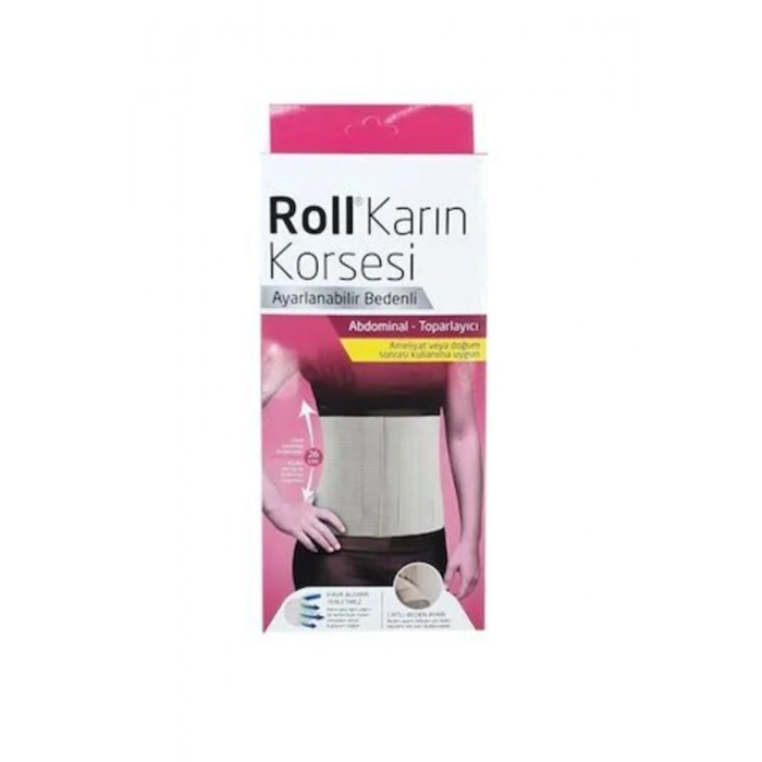 Roll Karın Korsesi Ayarlanabilir Bedenli 26 cm