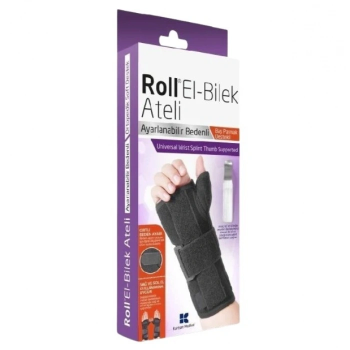 Roll Universal Başparmak Destekli El Bilek Ateli