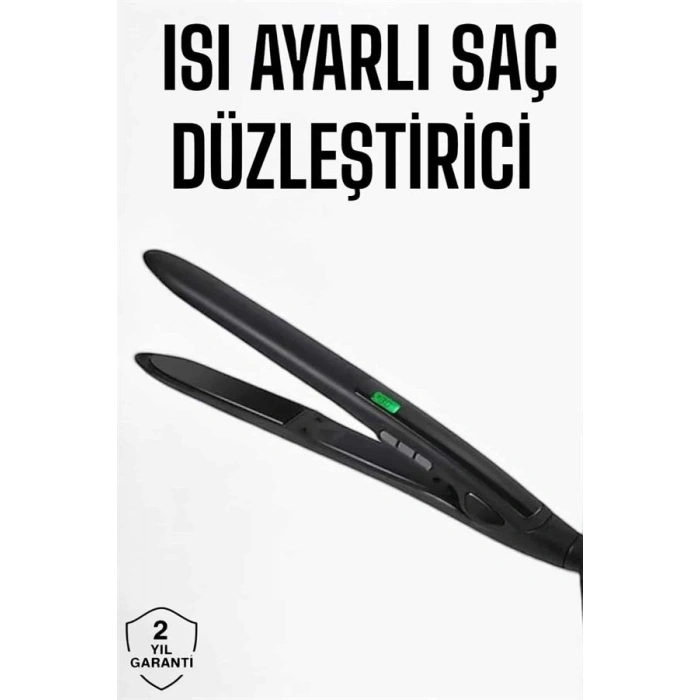 Saç Düzleştirici Isı Ayarlı Döner Kablo Yıpranma Karşıtı