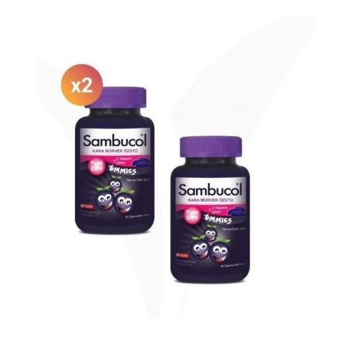 Sambucol Plus Kids Yummies 60 Tablet 2li