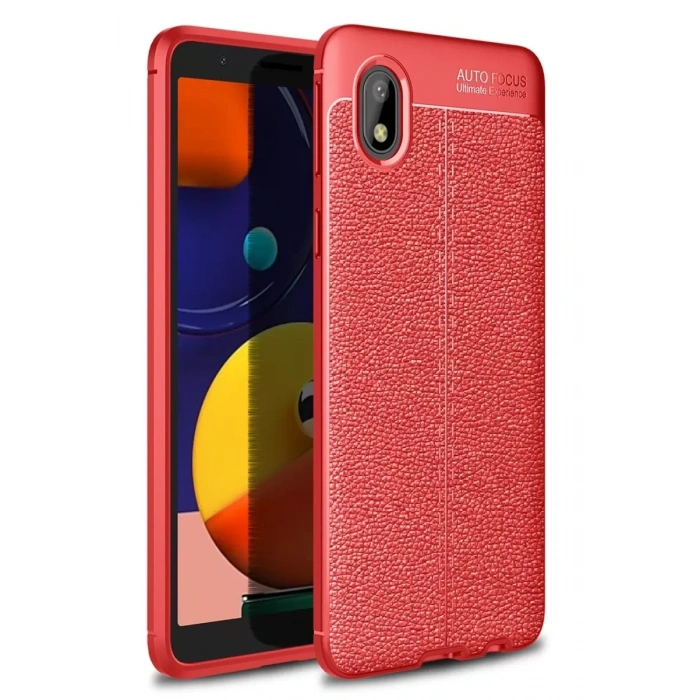 Samsung Galaxy A01 Core Kılıf Auto Focus Kapak - Kırmızı
