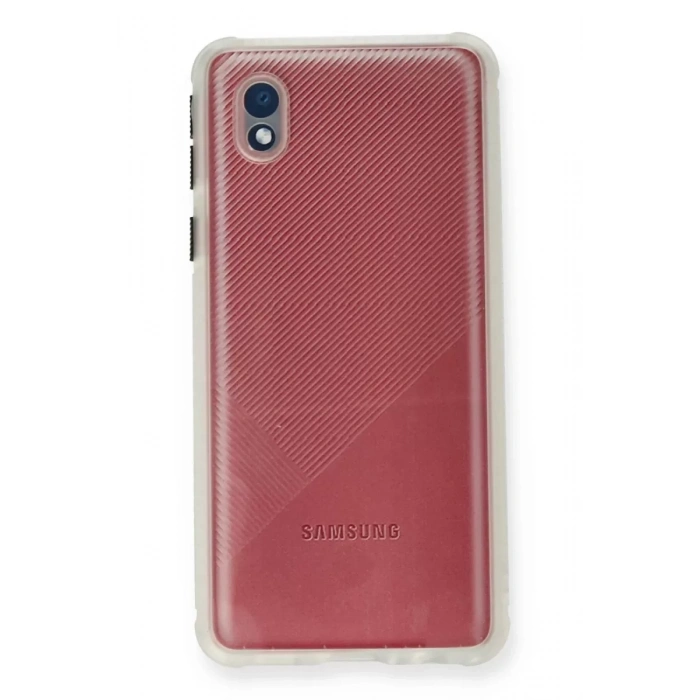 Samsung Galaxy A01 Core Kılıf Miami Şeffaf Silikon - Şeffaf