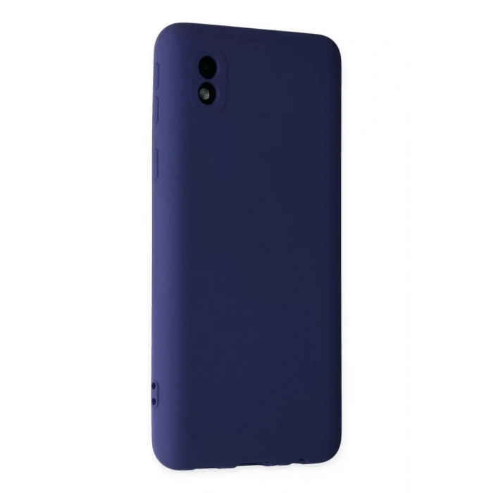 Samsung Galaxy A01 Core Kılıf Nano içi Kadife Silikon - Lacivert