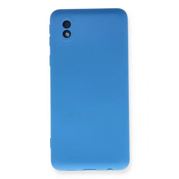 Samsung Galaxy A01 Core Kılıf Nano içi Kadife Silikon - Mavi
