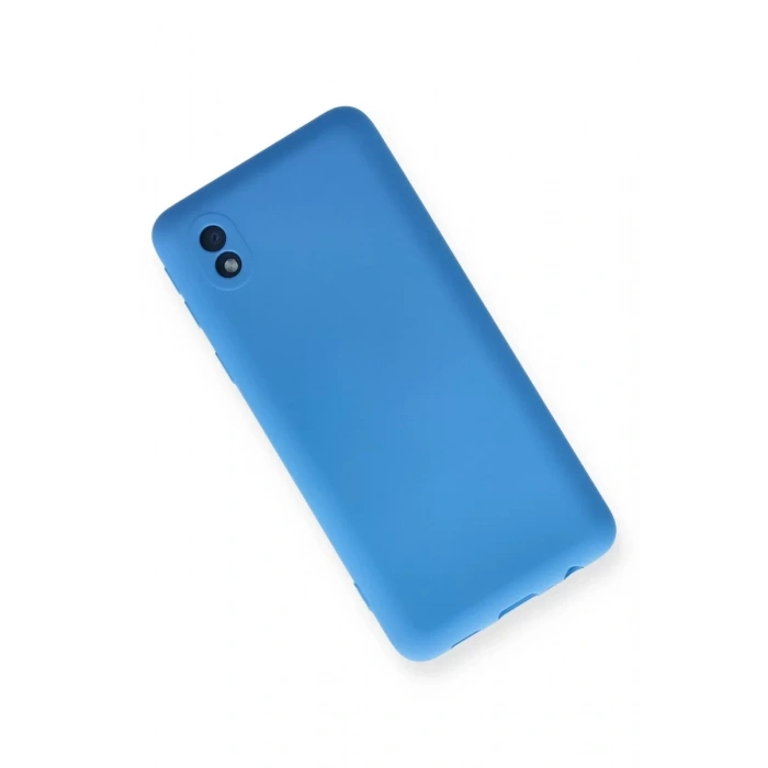 Samsung Galaxy A01 Core Kılıf Nano içi Kadife Silikon - Mavi