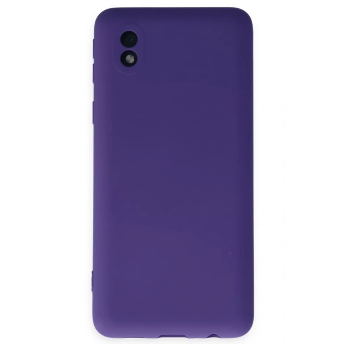 Samsung Galaxy A01 Core Kılıf Nano içi Kadife Silikon - Mor