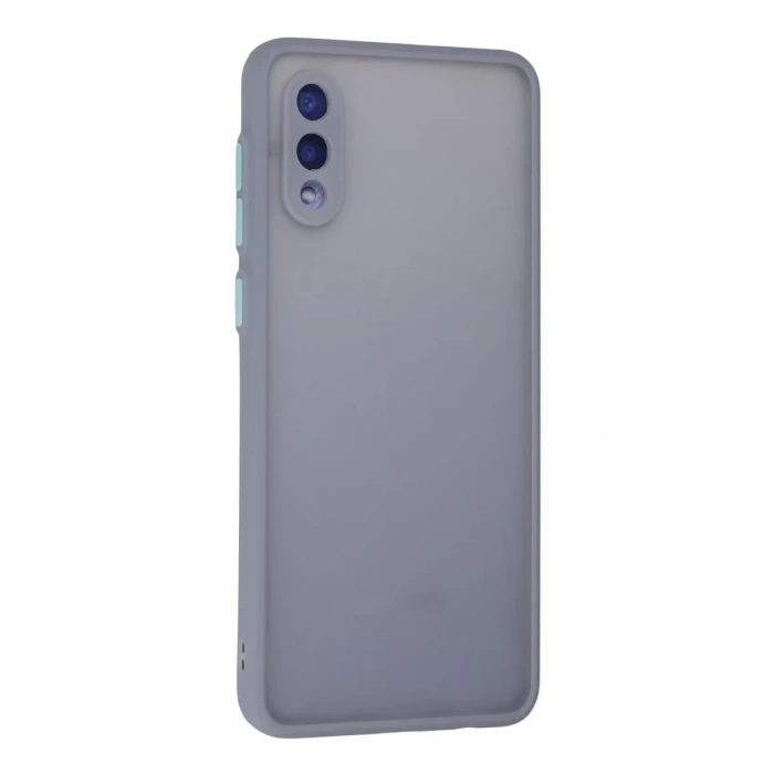 Samsung Galaxy A02 Kılıf Montreal Silikon Kapak - Gri