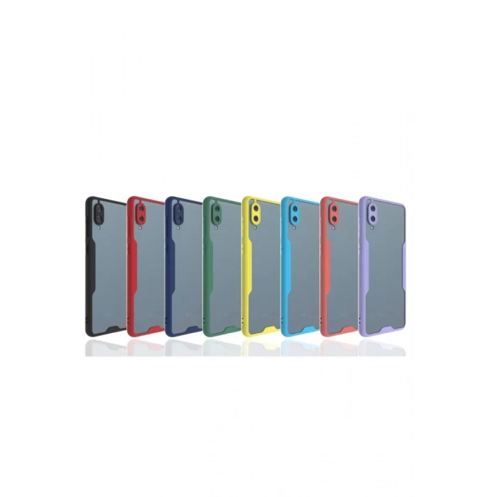 Samsung Galaxy A02 Kılıf Platin Silikon - Lila