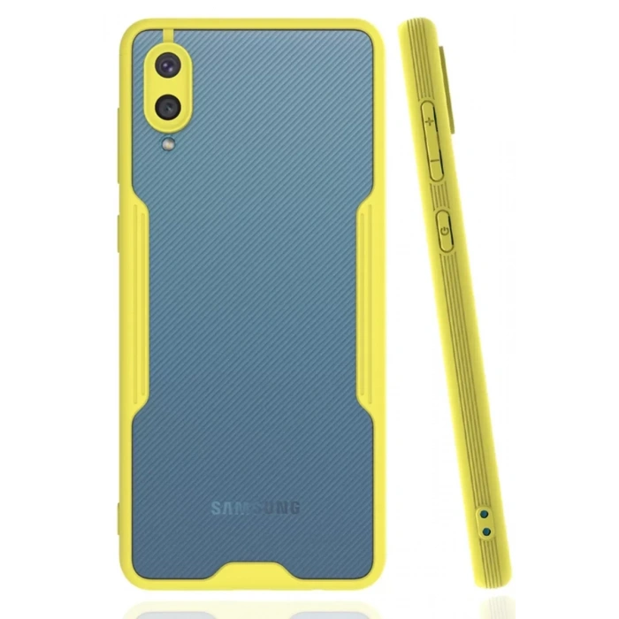 Samsung Galaxy A02 Kılıf Platin Silikon - Sarı