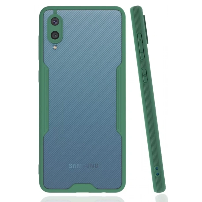 Samsung Galaxy A02 Kılıf Platin Silikon - Yeşil