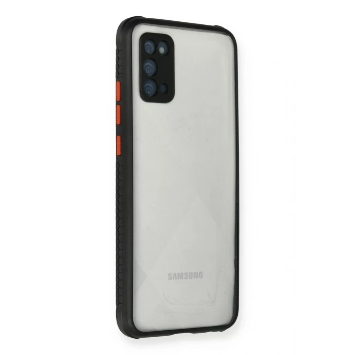 Samsung Galaxy A02S Kılıf Miami Şeffaf Silikon - Siyah
