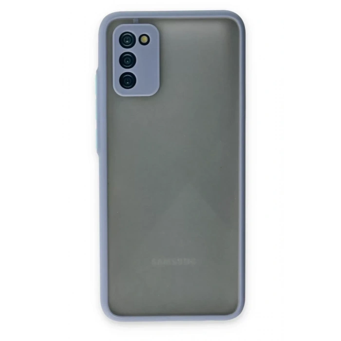 Samsung Galaxy A02S Kılıf Montreal Silikon Kapak - Gri
