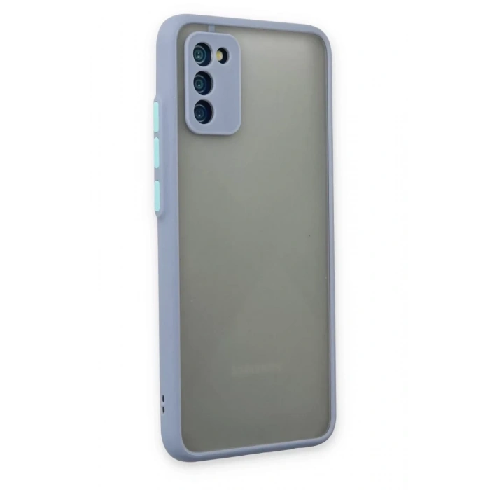 Samsung Galaxy A02S Kılıf Montreal Silikon Kapak - Gri
