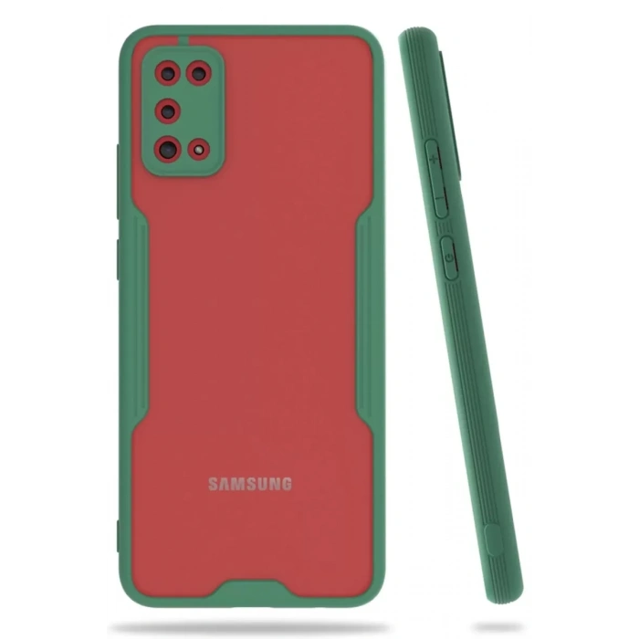Samsung Galaxy A02S Kılıf Platin Silikon - Yeşil
