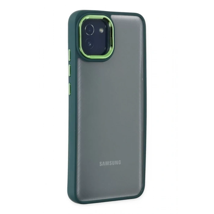Samsung Galaxy A03 Kılıf Dora Kapak - Haki Yeşil