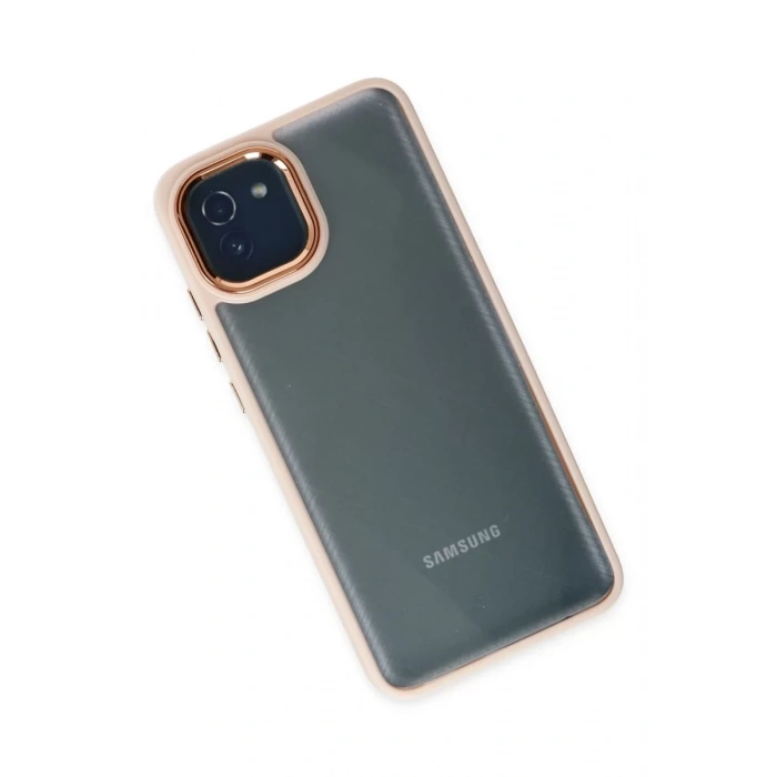 Samsung Galaxy A03 Kılıf Dora Kapak - Pudra