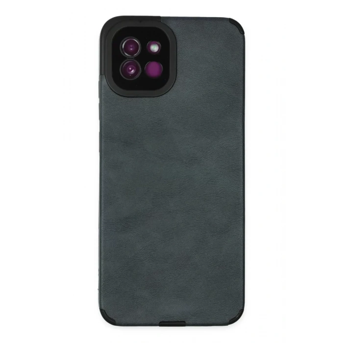 Samsung Galaxy A03 Kılıf Loop Deri Silikon - Lacivert