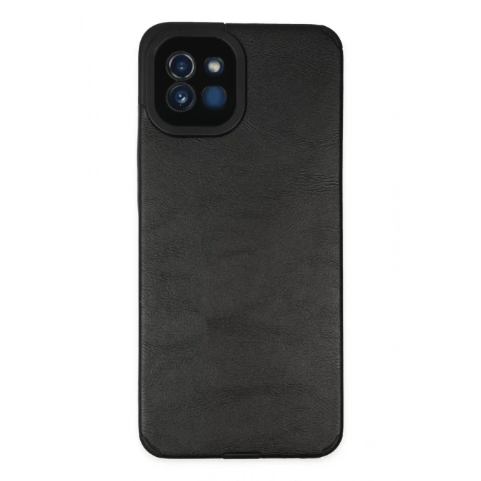 Samsung Galaxy A03 Kılıf Loop Deri Silikon - Siyah