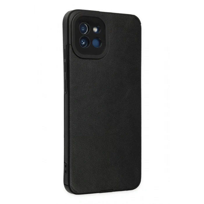 Samsung Galaxy A03 Kılıf Loop Deri Silikon - Siyah
