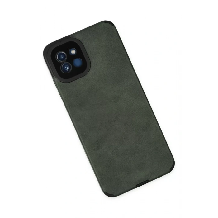 Samsung Galaxy A03 Kılıf Loop Deri Silikon - Yeşil