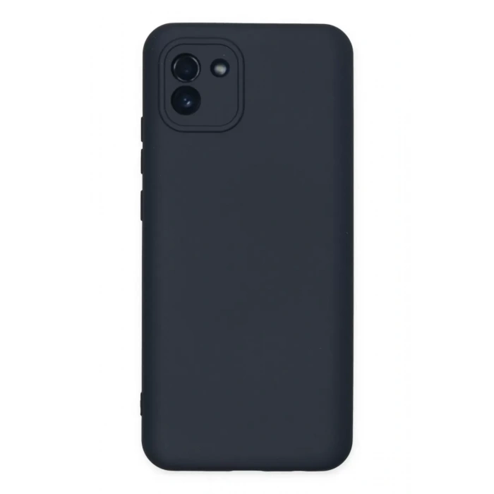 Samsung Galaxy A03 Kılıf Nano içi Kadife Silikon - Lacivert