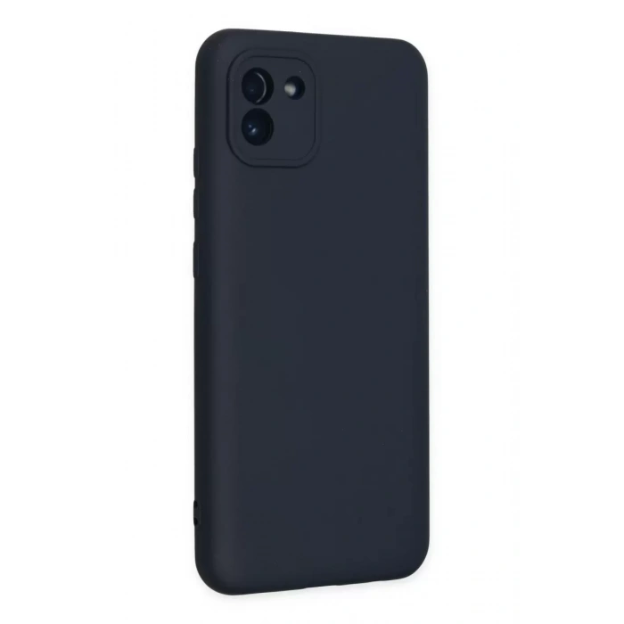 Samsung Galaxy A03 Kılıf Nano içi Kadife Silikon - Lacivert