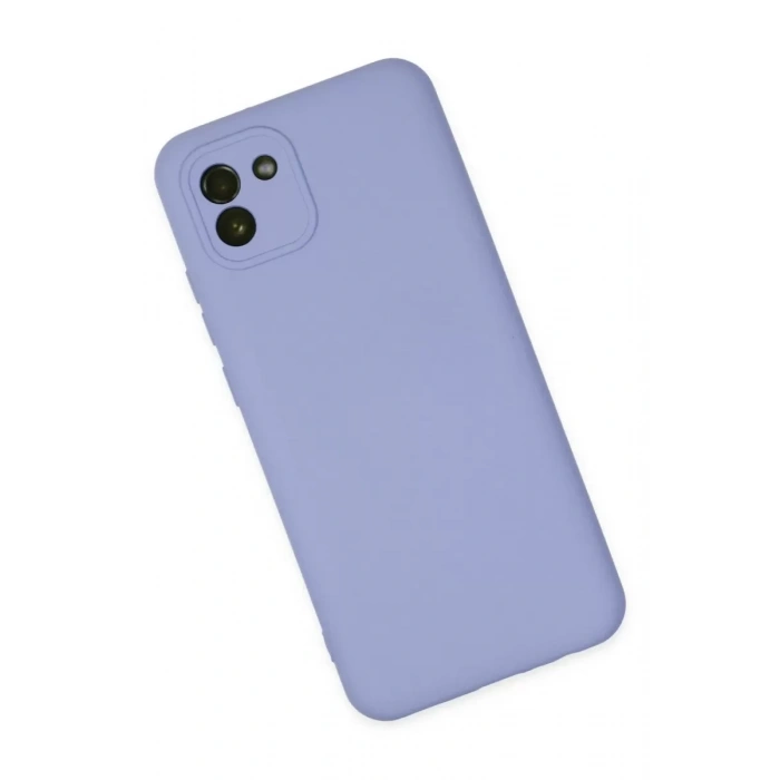 Samsung Galaxy A03 Kılıf Nano içi Kadife Silikon - Lila