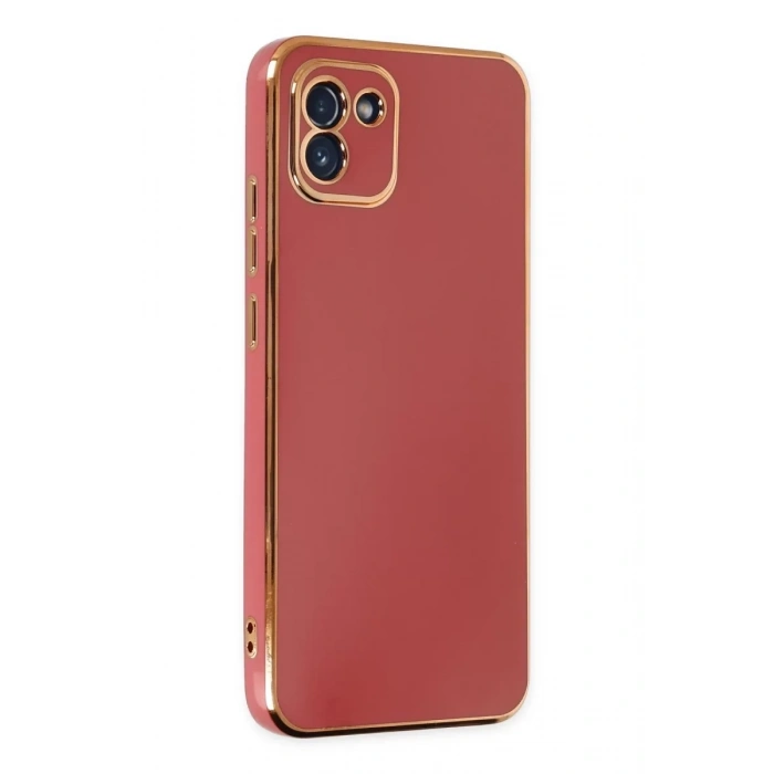 Samsung Galaxy A03 Kılıf Volet Silikon - Kırmızı