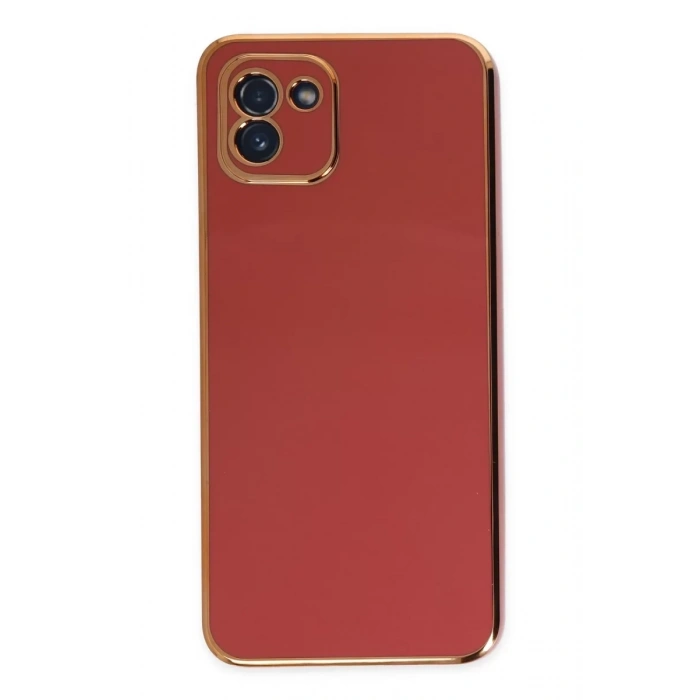 Samsung Galaxy A03 Kılıf Volet Silikon - Kırmızı