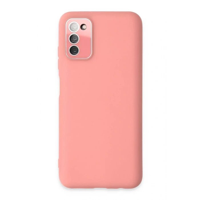 Samsung Galaxy A03S Kılıf Lansman Glass Kapak - Pembe