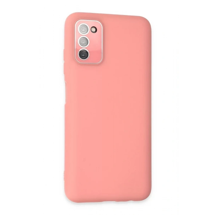 Samsung Galaxy A03S Kılıf Lansman Glass Kapak - Pembe