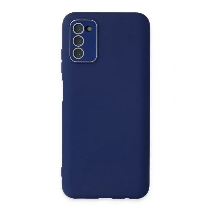 Samsung Galaxy A03S Kılıf Lansman Glass Kapak - Sky Blue
