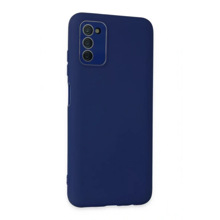 Samsung Galaxy A03S Kılıf Lansman Glass Kapak - Sky Blue