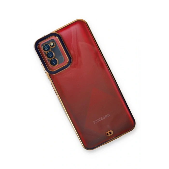 Samsung Galaxy A03S Kılıf Liva Lens Silikon - Mavi