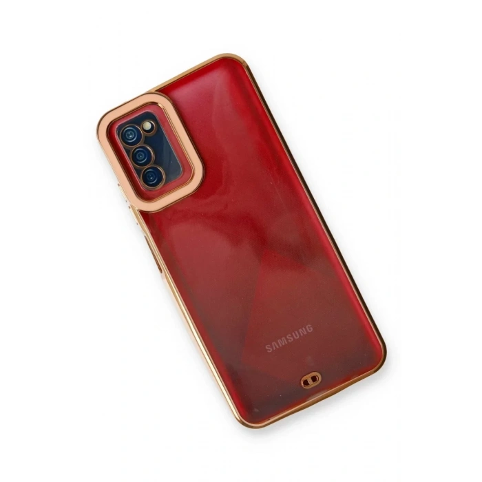 Samsung Galaxy A03S Kılıf Liva Lens Silikon - Rose