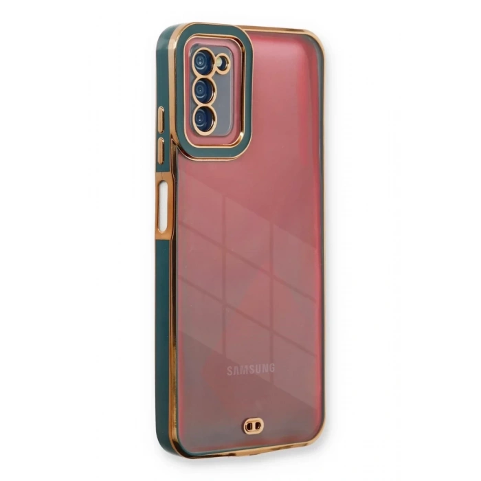 Samsung Galaxy A03S Kılıf Liva Lens Silikon - Yeşil