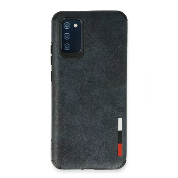 Samsung Galaxy A03S Kılıf Loop Deri Silikon - Lacivert