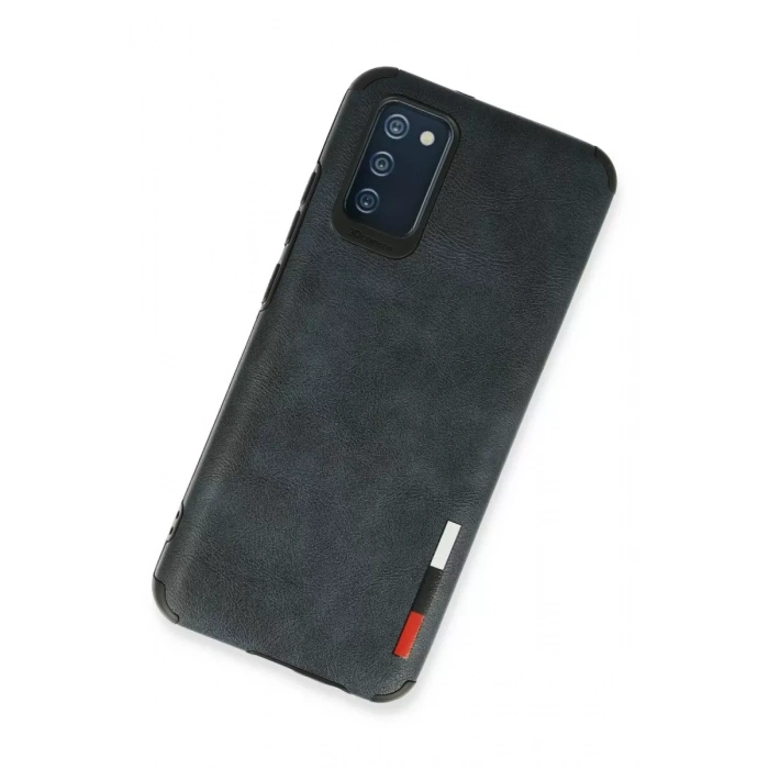 Samsung Galaxy A03S Kılıf Loop Deri Silikon - Lacivert