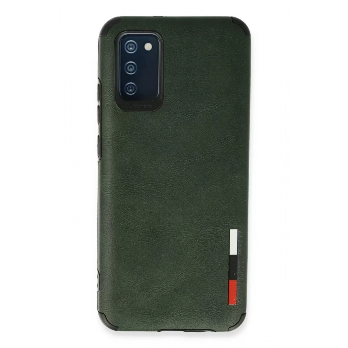 Samsung Galaxy A03S Kılıf Loop Deri Silikon - Yeşil