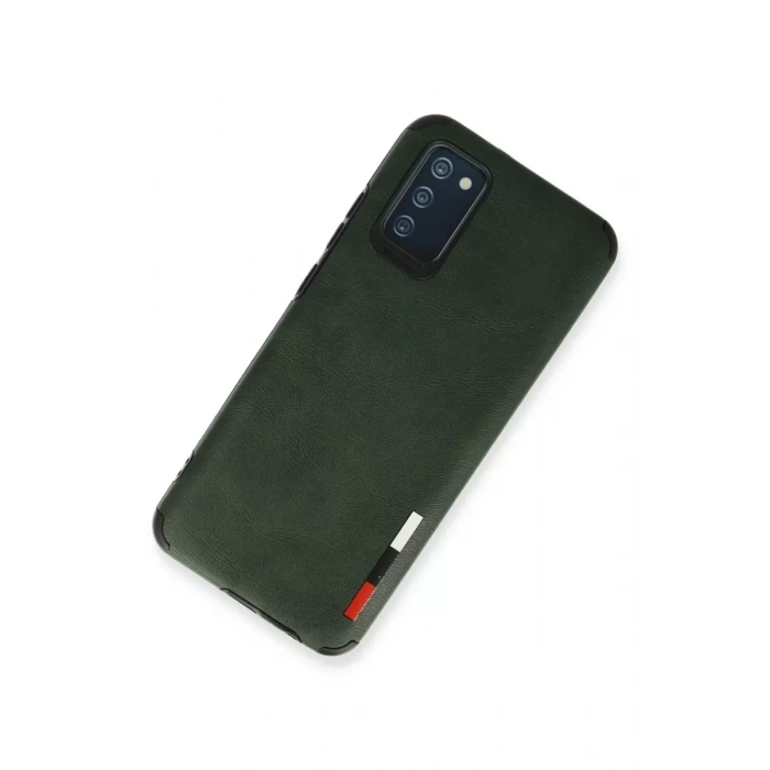 Samsung Galaxy A03S Kılıf Loop Deri Silikon - Yeşil