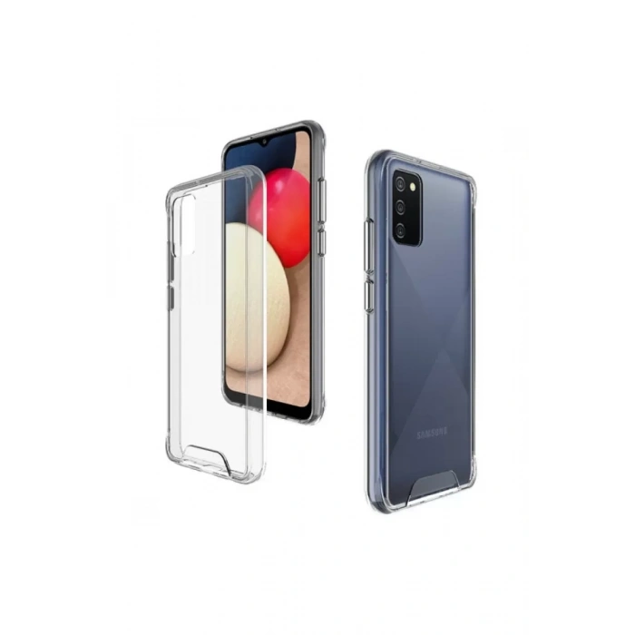 Samsung Galaxy A03S Kılıf Lüx Şeffaf Silikon