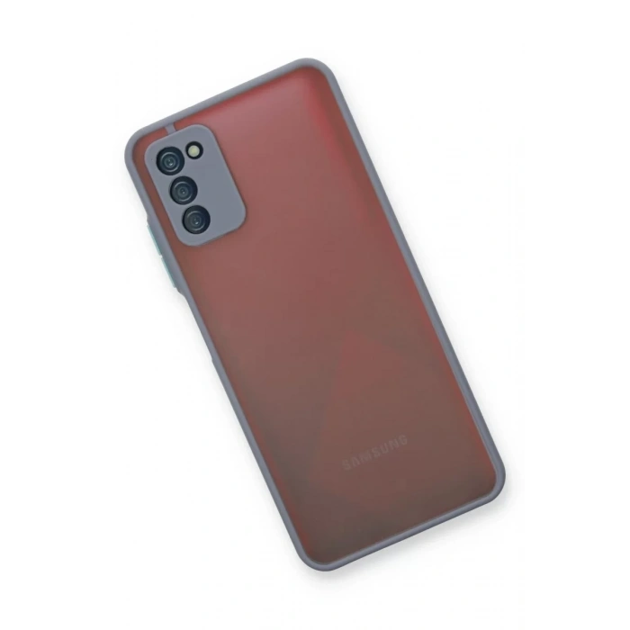 Samsung Galaxy A03S Kılıf Montreal Silikon Kapak - Gri