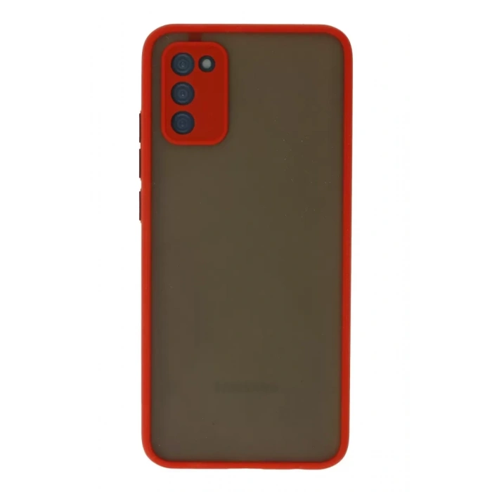 Samsung Galaxy A03S Kılıf Montreal Silikon Kapak - Kırmızı