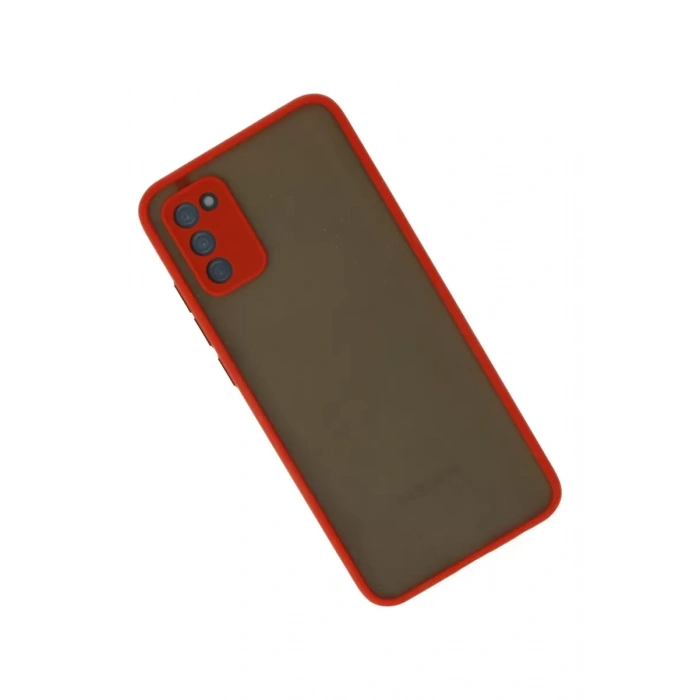 Samsung Galaxy A03S Kılıf Montreal Silikon Kapak - Kırmızı