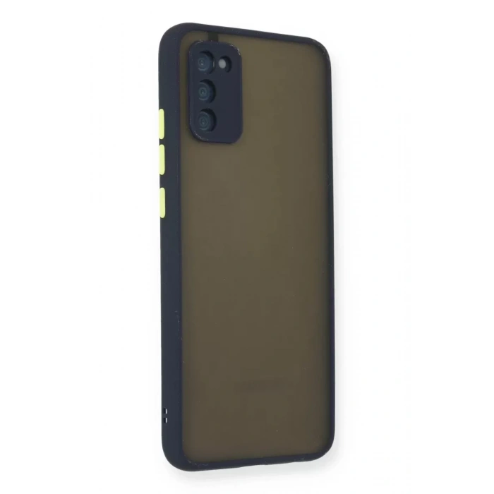 Samsung Galaxy A03S Kılıf Montreal Silikon Kapak - Lacivert