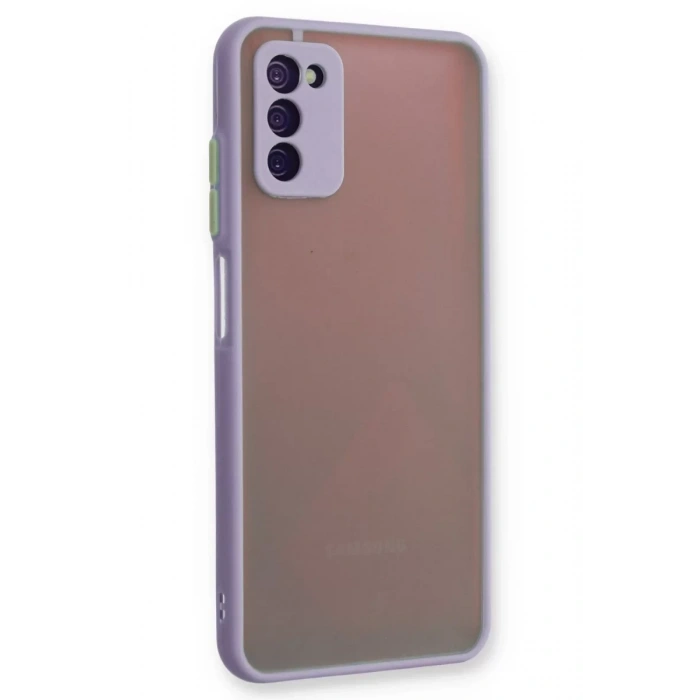 Samsung Galaxy A03S Kılıf Montreal Silikon Kapak - Mor