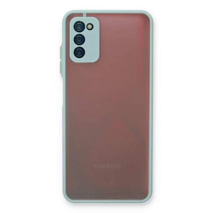 Samsung Galaxy A03S Kılıf Montreal Silikon Kapak - Turkuaz