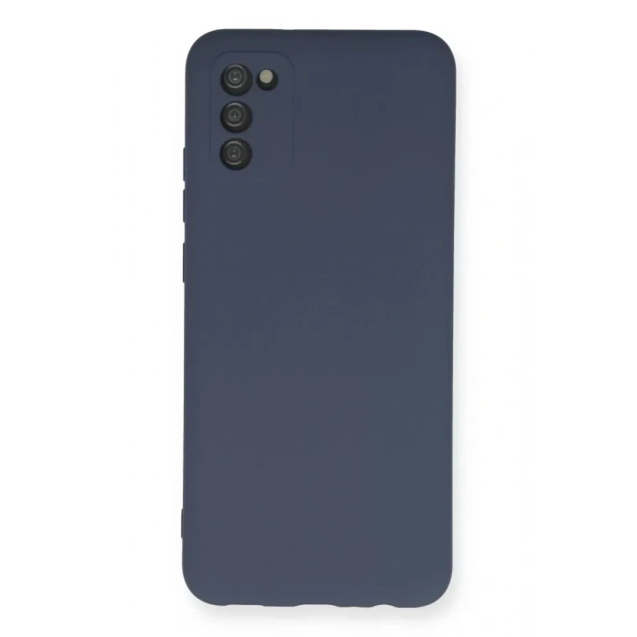 Samsung Galaxy A03S Kılıf Nano içi Kadife Silikon - Gri
