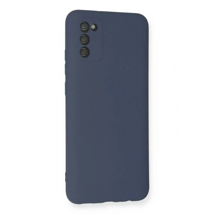 Samsung Galaxy A03S Kılıf Nano içi Kadife Silikon - Gri